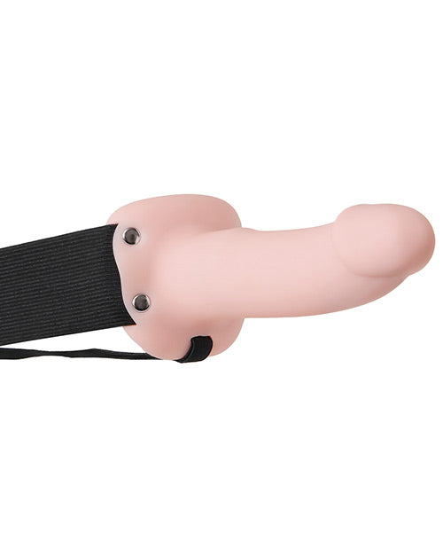 Adam & Eve Soft Hollow Strap On - Flesh